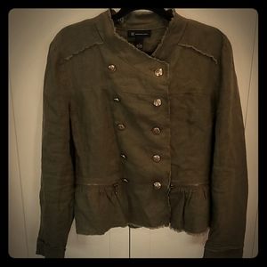 NWT I.N.C. NEW linen army jacket